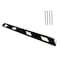 Traffic Kontrol Wheel Stop Parking Block, Rubber, 4" Inch Height, 72" Inch Length, 28 lbs, White TK-PS-6-BKWH-KIT - alternate 1